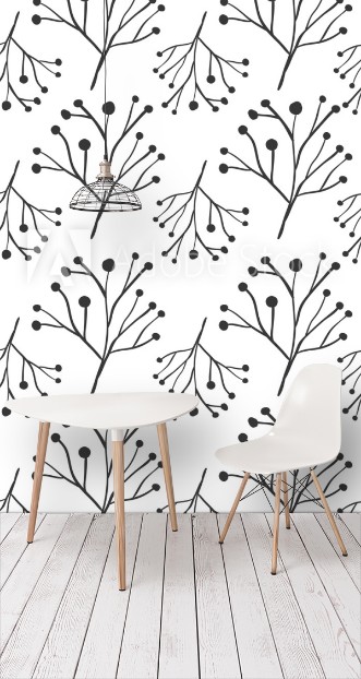 Picture of Pattern ramifications tree with stem and branches vector illustration